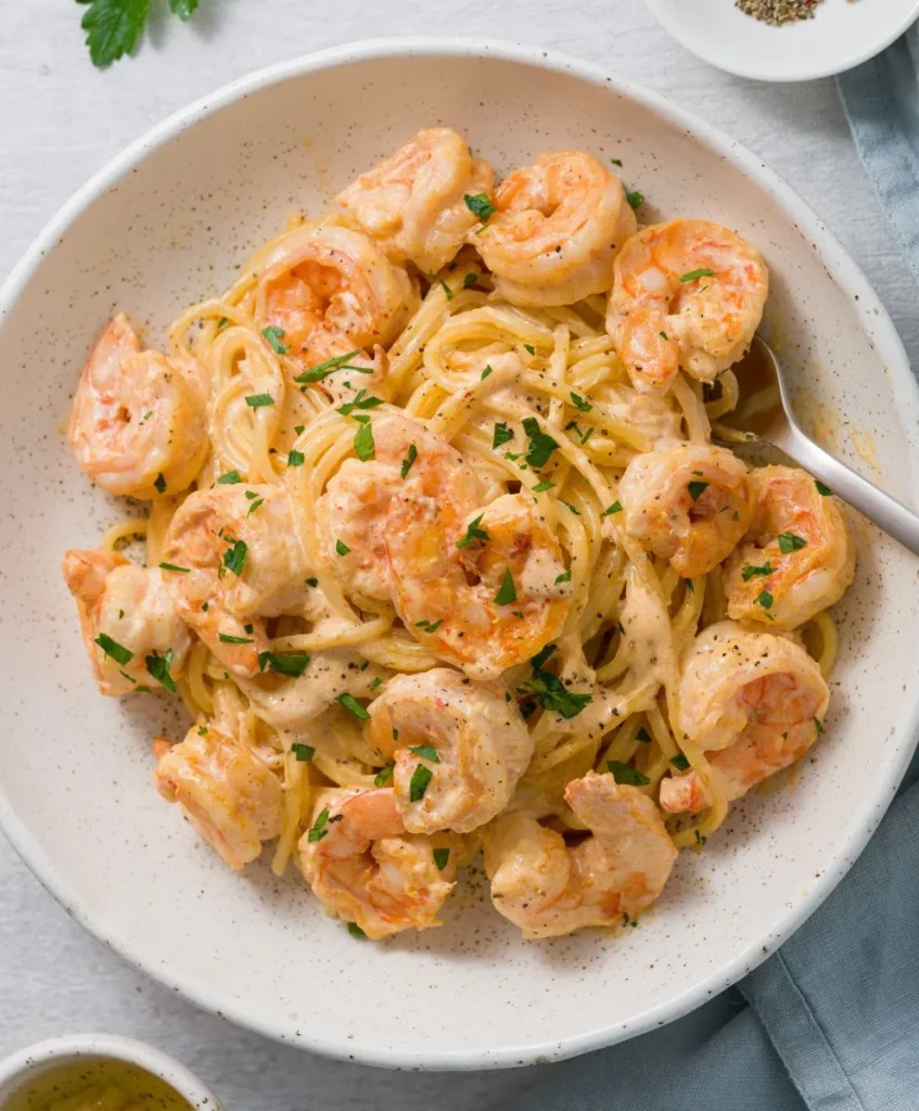 Creamy Garlic Shrimp Pasta
