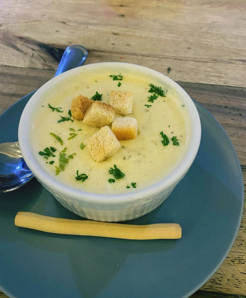 Roasted Garlic Potato Soup Recipe